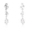 Image 1 : 14KT White Gold 0.66 ctw Diamond Earrings