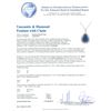 Image 4 : 14KT White Gold GIA Certified 23.12 ctw Tanzanite and Diamond Pendant With Chain
