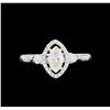 Image 2 : EGL USA Cert 0.75 ctw Diamond Ring - 18KT White Gold