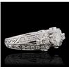 Image 2 : 14KT White Gold 1.15 ctw Diamond Ring