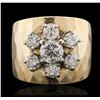 Image 2 : 14KT Yellow Gold 1.55 ctw Diamond Ring