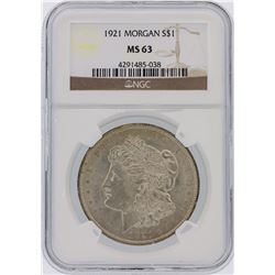 1921 NGC MS63 Morgan Silver Dollar