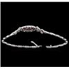 Image 3 : 0.98 ctw Ruby and Diamond Bracelet - 18KT White Gold