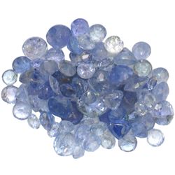 13.45 ctw Round Mixed Tanzanite Parcel