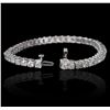 Image 3 : 14KT White Gold 9.31 ctw Diamond Tennis Bracelet