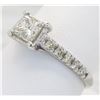 Image 2 : 1.00 ctw Diamond Ring - 14KT White Gold