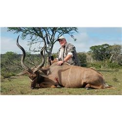 Nine-day plainsgame safari in South Africa for two hunters.