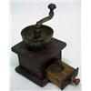 Image 2 : Doll's coffee mill, gilt metal grinder on woo