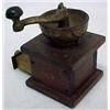 Image 3 : Doll's coffee mill, gilt metal grinder on woo