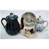 Image 4 : One lot of early doll's teapots and dishes in