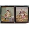 Image 4 : Six porcelain Victorian lithopane panels, fou