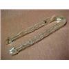 Image 1 : English silver sugar tongs, pierced arms and