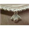 Image 5 : English silver salver with piecrust fluted ri