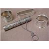 Image 1 : One lot of silver including three napkin ring