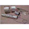 Image 2 : One lot of silver including three napkin ring