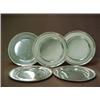 Image 1 : Set of five 916 fine silver service plates by