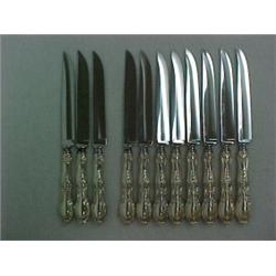 Eleven Tiffany "Richelieu" sterling silver ha