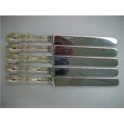 Five Tiffany "Richelieu" sterling silver lunc