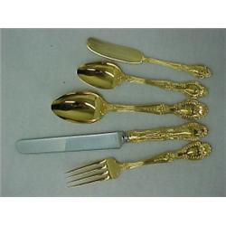 Tiffany "Richelieu" gold finish sterling silv