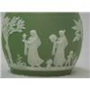 Image 5 : Wedgwood biscuit jar, green jasperware biscui