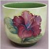 Image 1 : Moorcroft cachepot, red pansies and green lea