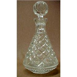 Waterford crystal decanter with round stopper