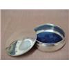 Image 2 : Two sterling silver vanity jars include round