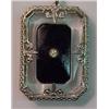 Image 2 : Three crystal and filigree pendants and a pin