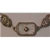 Image 2 : Sterling silver filigree bracelet and dress c