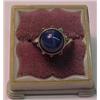 14K white gold star sapphire ring, white gold