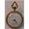 Image 2 : Lady's 18K enameled pocketwatch with turquois