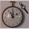 Image 2 : Gold and enameled front key wind pocketwatch,