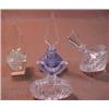 Image 1 : One lot of four crystal perfume bottles inclu