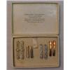 Image 1 : Four pair of gold beauty pins, 10K white gold
