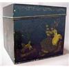 Image 4 : Toleware hinged box, stencil decorated with "