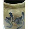 Image 3 : Stoneware crock with brush decorated cobalt d