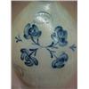 Image 2 : Stoneware jug with cobalt floral decoration u