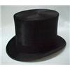 Image 2 : Man's top hat in leather case, sheared beaver