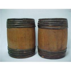 A pair of gunpowder barrels, Kentucky Rifle G