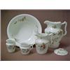 Image 2 : Semi-porcelain washbowl set including pitcher