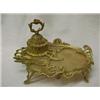 Image 1 : French spelter inkstand in artist's pallet fo