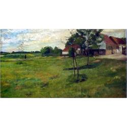 F. (Fritz) Wichgraf oil on canvas landscape w