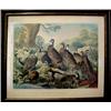 Image 1 : Colored lithograph "A Bevy of Quails", New Yo