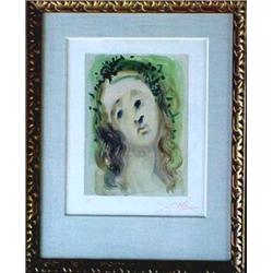 Salvador Dali print, titled Head (Beatrice),