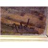 Image 3 : Ade oil on canvas, sunset with figure, signed