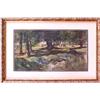 Image 1 : Chas. Mente watercolor "Sunday Morning" signe