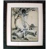 Bruce Bairnsfather watercolor, original illus