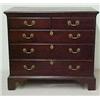 Image 1 : Walnut Chippendale style chest of drawers, C.