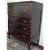 Image 4 : Tiger maple tall chest of drawers, rectangula