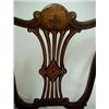 Image 2 : Walnut and inlaid side chair, inlaid shell an